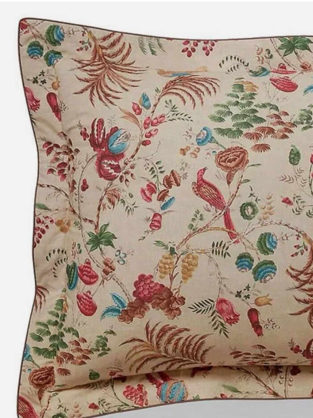 Ralph Lauren Home Beige Tropical Floral Maren King Shams Set Of 2 NEW $390